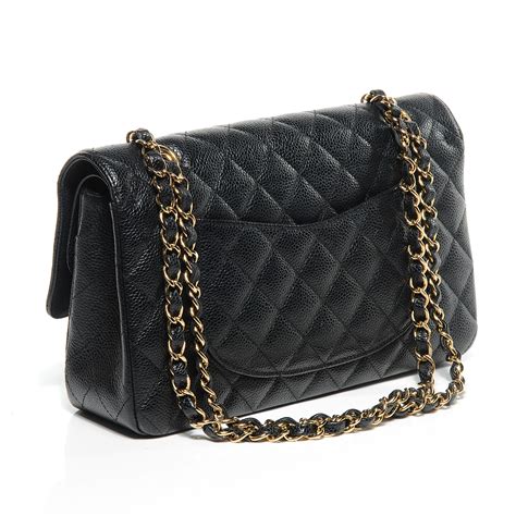 chanel caviar double flap medium|CHANEL Caviar Quilted Medium Double Flap Black.